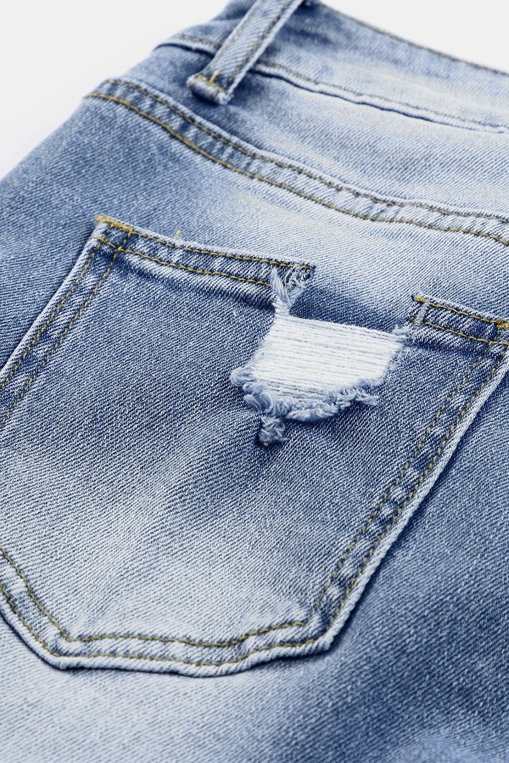 Georgia Skinny Distressed Capri Jeans - Hello Beautiful BoutiqueJeansThreaded Pear