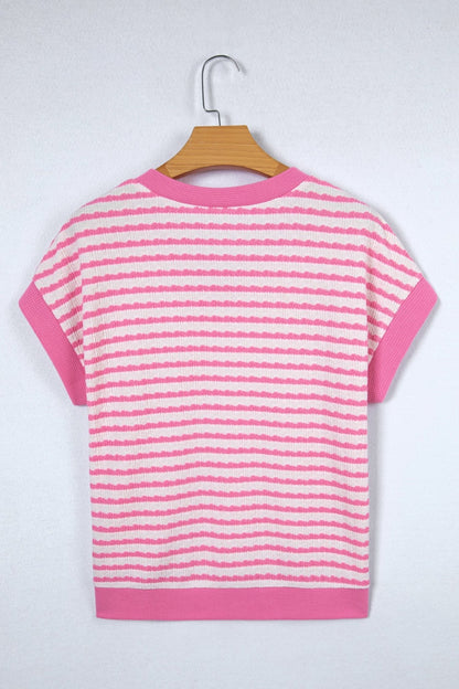 Georgia Trim Short Sleeve Top - Hello Beautiful BoutiqueTops & TeesThreaded Pear