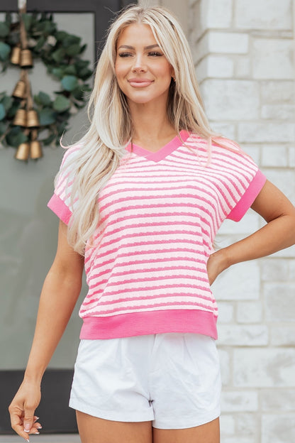 Georgia Trim Short Sleeve Top - Hello Beautiful BoutiqueTops & TeesThreaded Pear