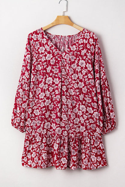 Georgina Balloon Sleeve Relaxed PLUS Dress - Hello Beautiful BoutiquePlus Size Mini DressesThreaded Pear