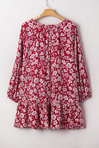 Georgina Balloon Sleeve Relaxed PLUS Dress - Hello Beautiful BoutiquePlus Size Mini DressesThreaded Pear