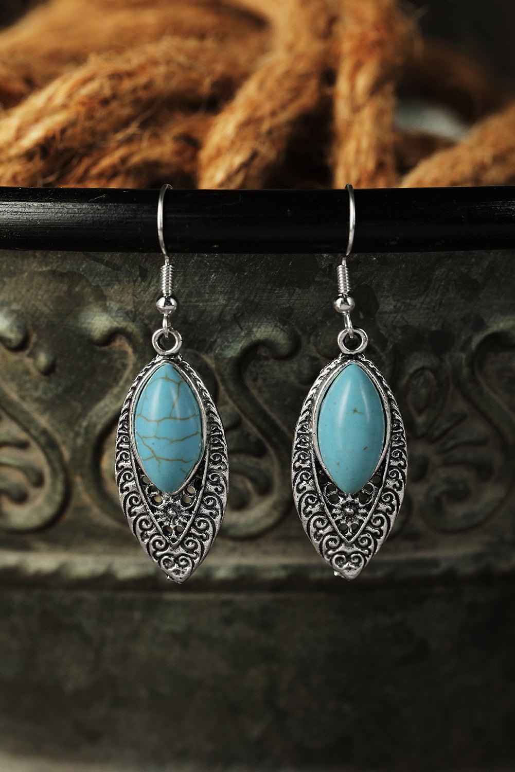 Georgina Vintage Boho arabesque Earring - Hello Beautiful BoutiqueJewelryThreaded Pear