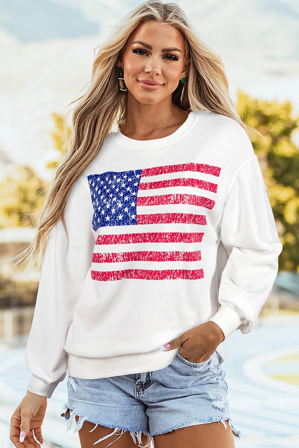 Gianna Drop Shoulder Loose Sweatshirt - Hello Beautiful Boutique20% OFFThreaded Pear