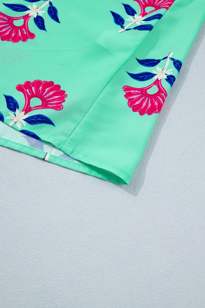 Gianna Floral Flutter Sleeve Blouse - Hello Beautiful BoutiqueBlouses & ShirtsThreaded Pear