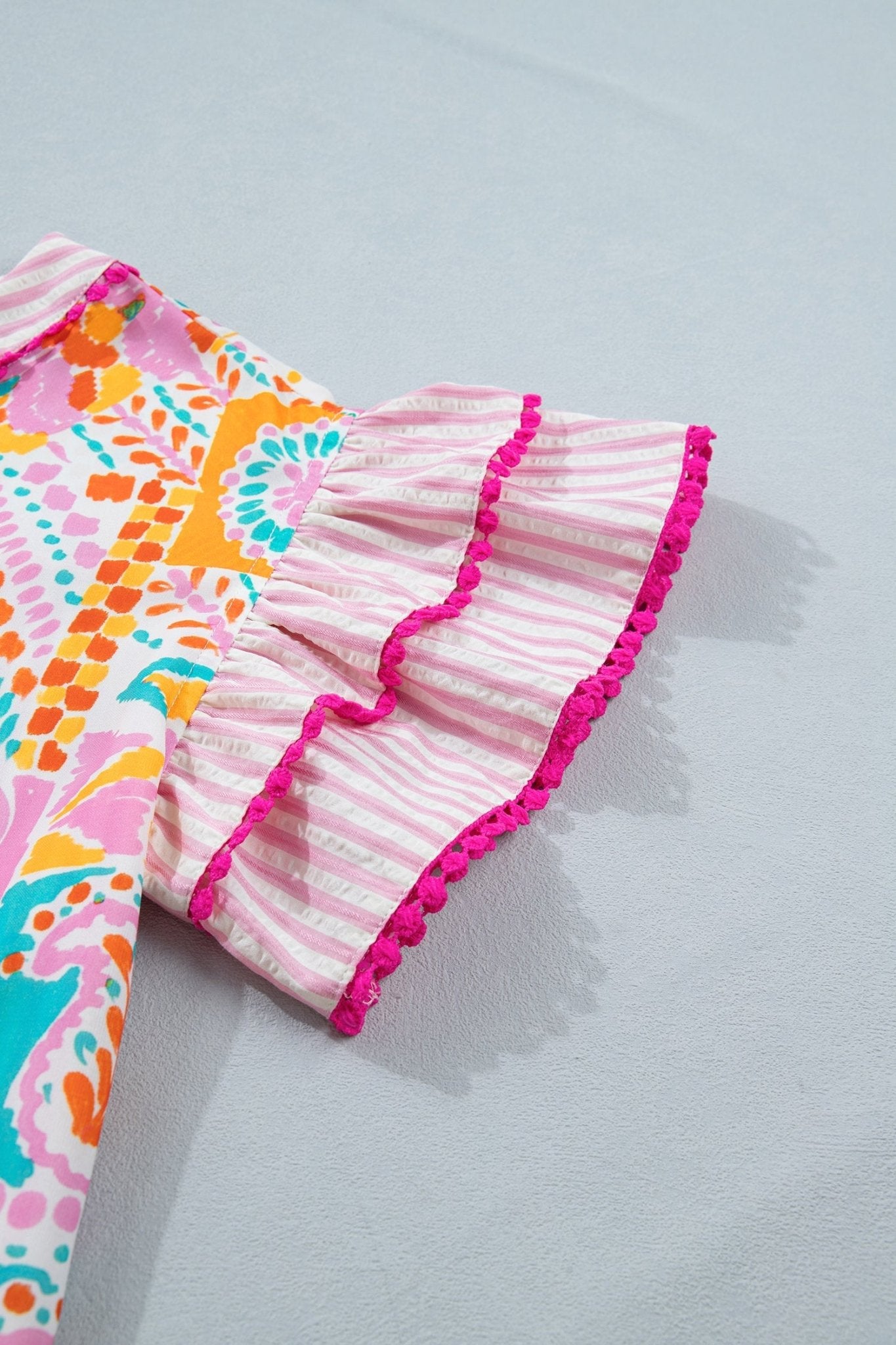 Giovanna Tiered Short Sleeve Blouse - Hello Beautiful BoutiqueBlouses & ShirtsThreaded Pear