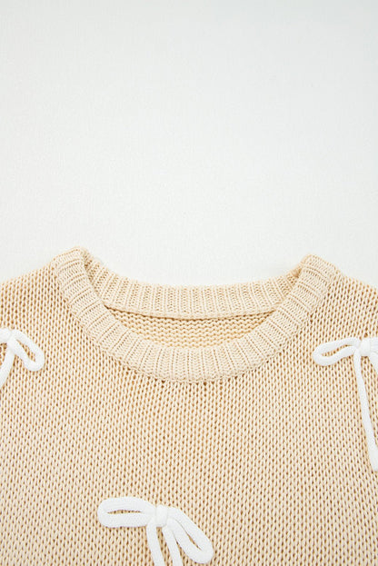 Giselle applique Cap Sleeve Sweater - Hello Beautiful BoutiqueShort Sleeve SweatersThreaded Pear