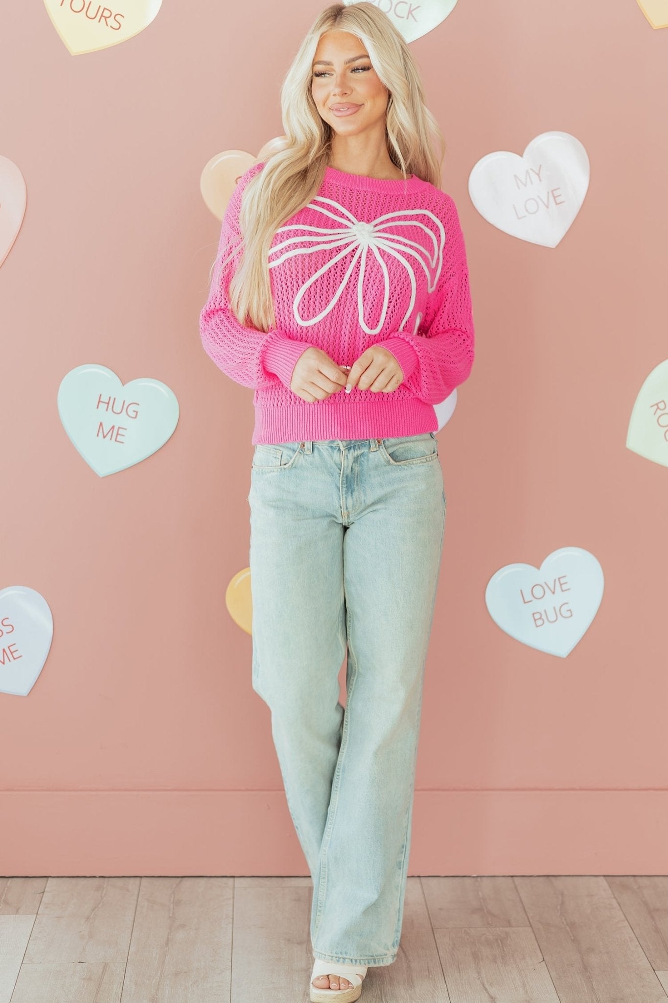 Giselle Knitted Drop Shoulder Sweater - Hello Beautiful Boutique15% OFFThreaded Pear