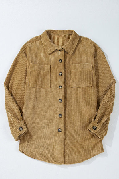 Giuliana Patched Up Corduroy Shacket - Hello Beautiful Boutique20% OFFThreaded Pear