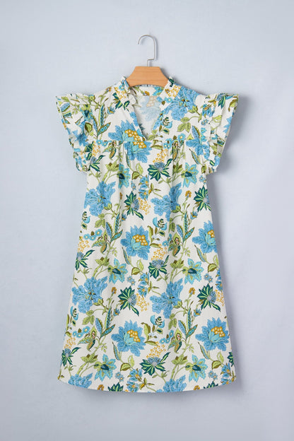 Giuliana Sleeve Shift Mini Dress - Hello Beautiful BoutiqueFloral DressesThreaded Pear