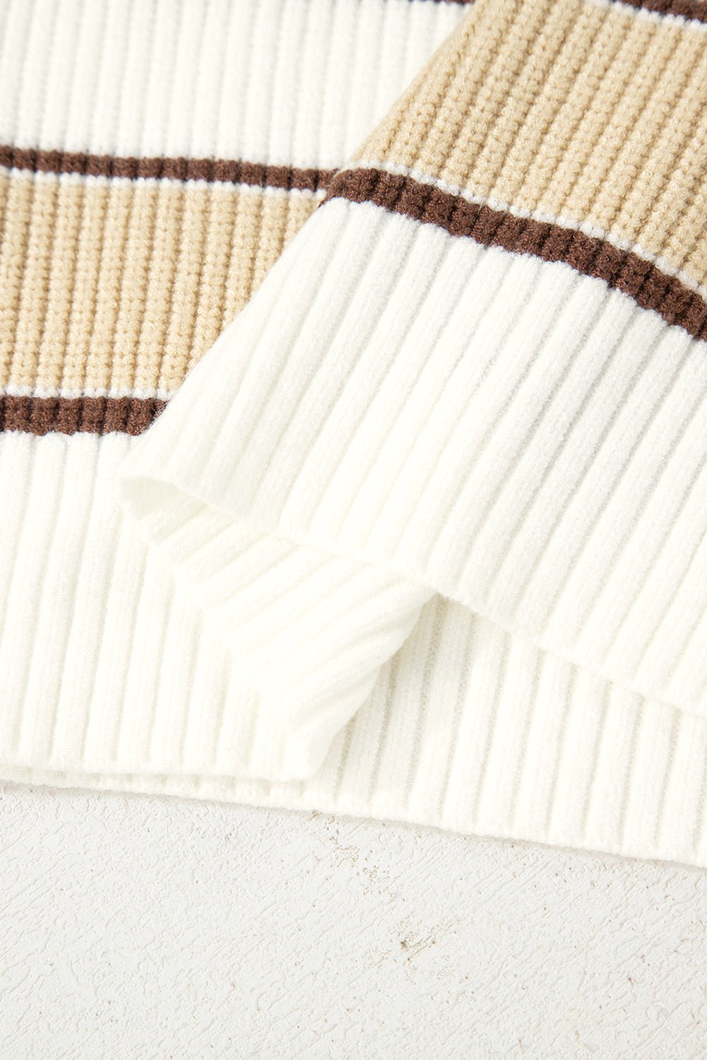 Gloria Zip Drop Shoulder Sweater - Hello Beautiful BoutiqueSweatersThreaded Pear