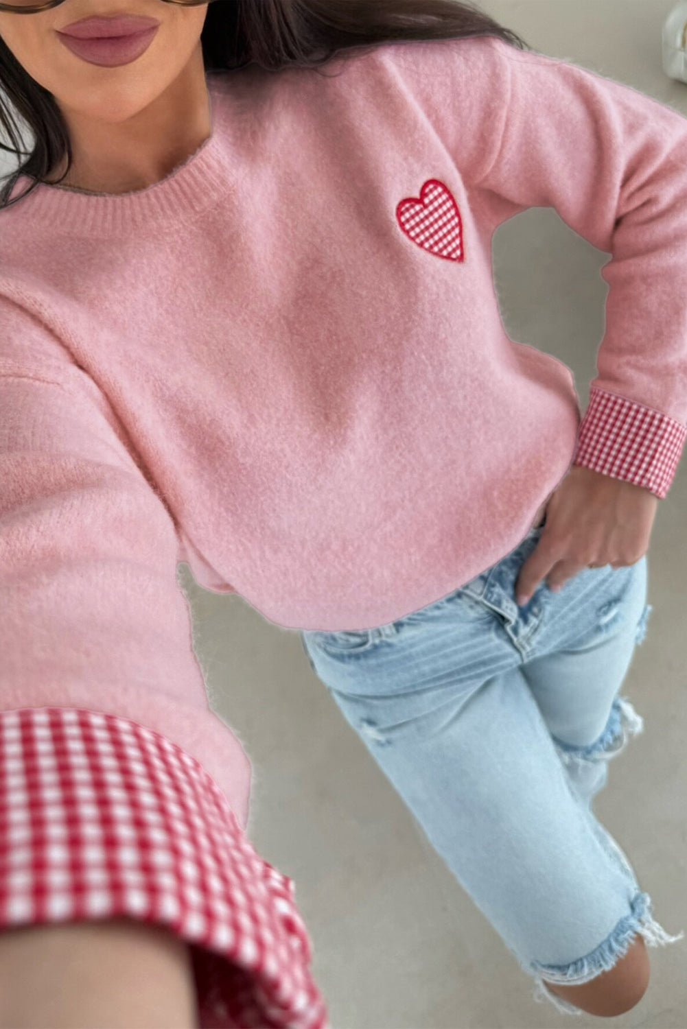 Goldie Cuffed Drop Shoulder Sweater - Hello Beautiful BoutiqueSweatersThreaded Pear