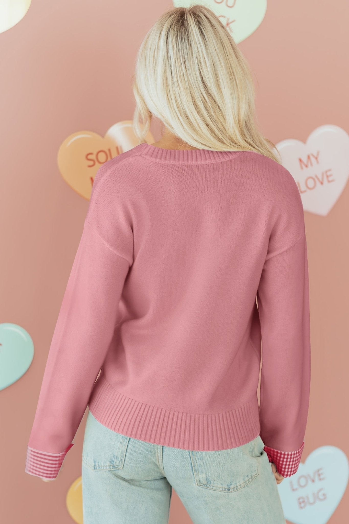 Goldie Cuffed Drop Shoulder Sweater - Hello Beautiful BoutiqueSweatersThreaded Pear