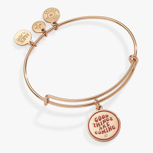 'Good Things Are Coming' Mantra Charm Bangle - Hello Beautiful BoutiqueBraceletsALEX AND ANI