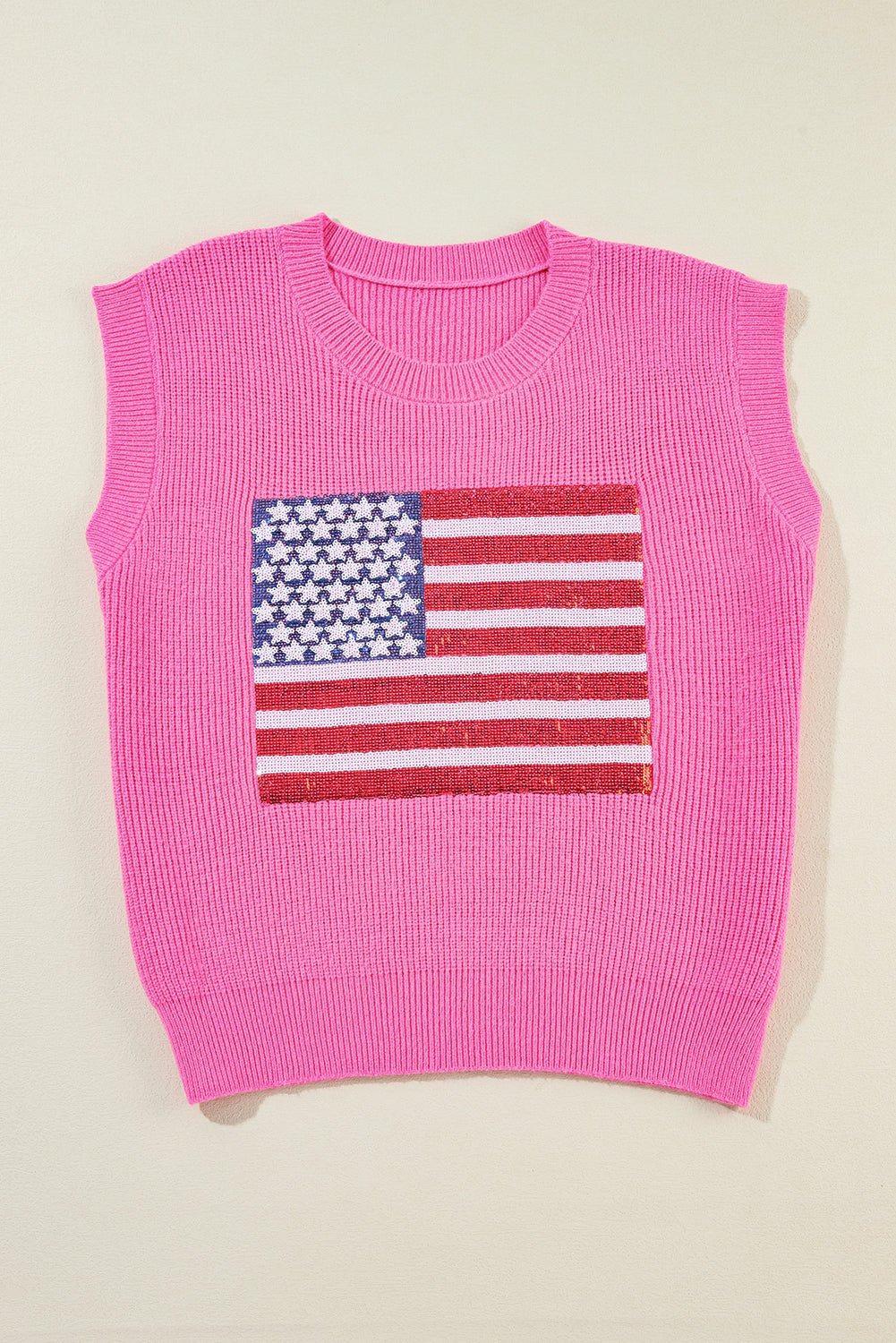 Grace american Flag Knitted Vest - Hello Beautiful Boutique20% OFFThreaded Pear