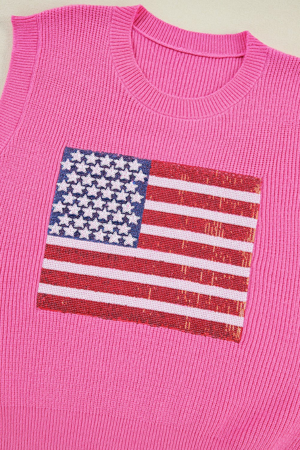 Grace american Flag Knitted Vest - Hello Beautiful Boutique20% OFFThreaded Pear