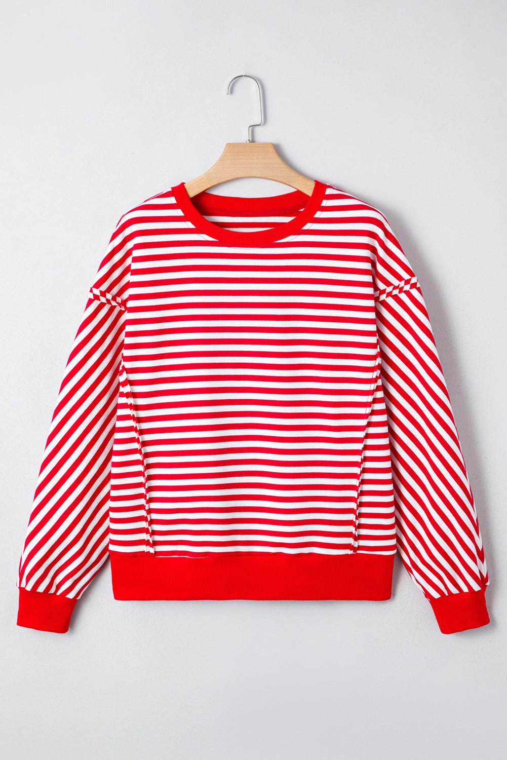 Gracelynn Shoulder Casual Pullover Top - Hello Beautiful BoutiqueLong Sleeve TopsThreaded Pear