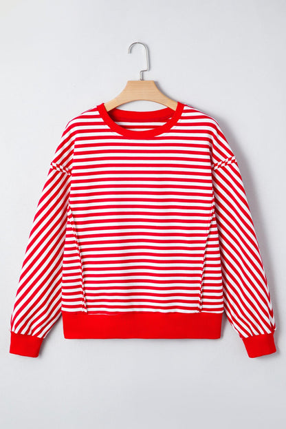 Gracelynn Shoulder Casual Pullover Top - Hello Beautiful BoutiqueLong Sleeve TopsThreaded Pear
