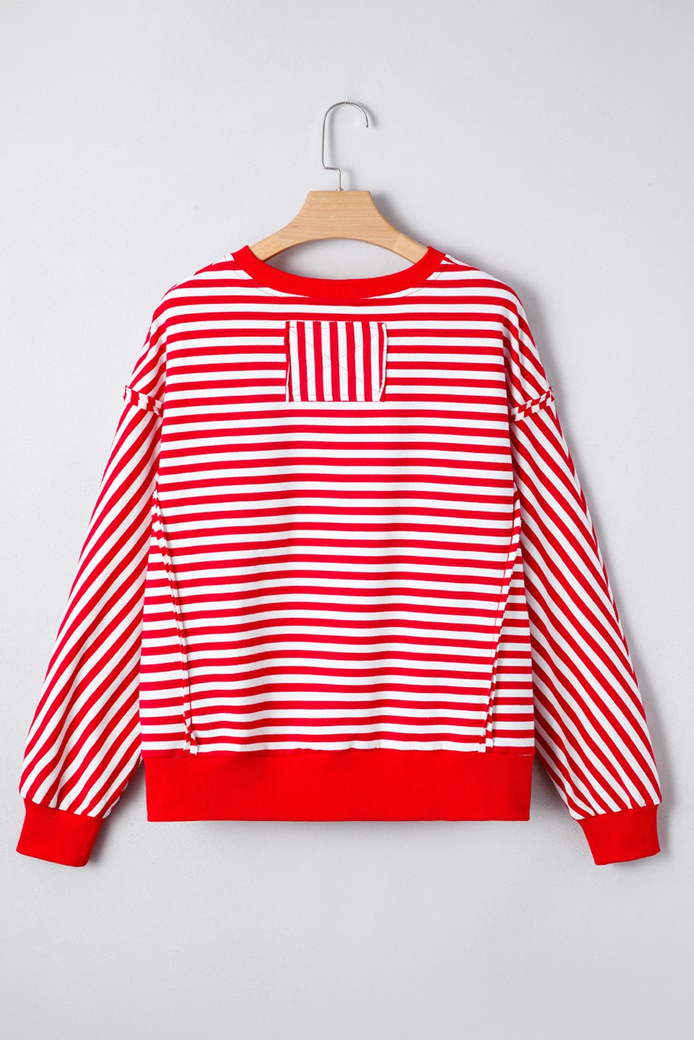 Gracelynn Shoulder Casual Pullover Top - Hello Beautiful BoutiqueLong Sleeve TopsThreaded Pear