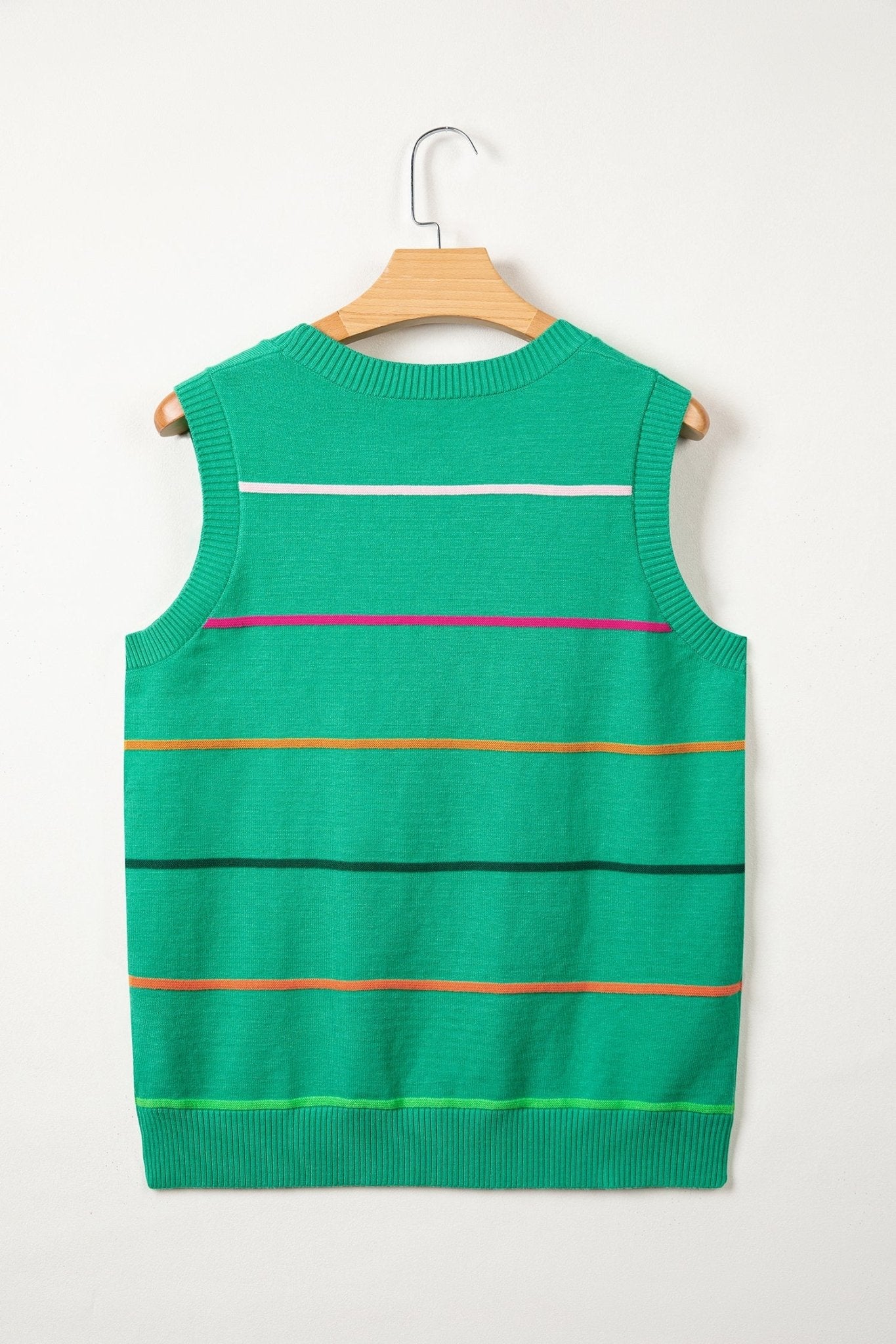 Gracie Stripe Knitted Sweater - Hello Beautiful BoutiqueSweater VestsThreaded Pear