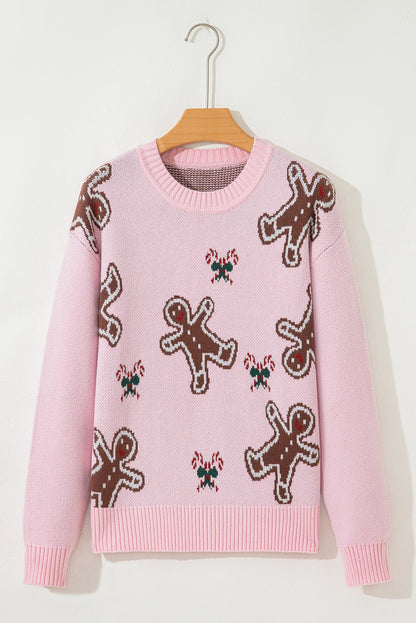 Grehara Man Print Casual Sweater - Hello Beautiful BoutiqueSweatersThreaded Pear