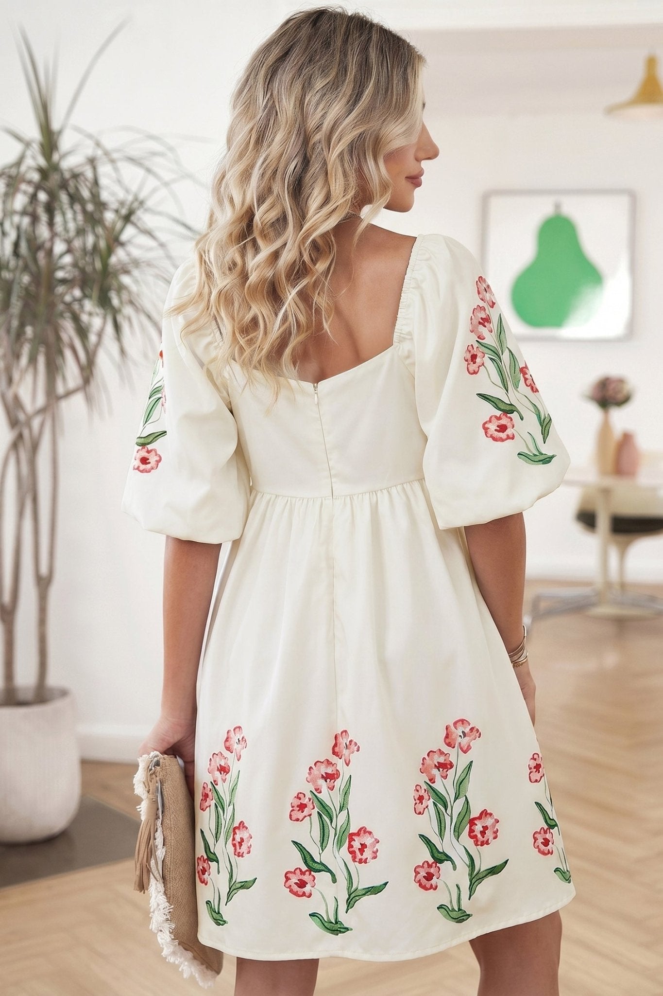 Greta Puff Sleeve Babydoll Dress - Hello Beautiful BoutiqueMini DressesThreaded Pear
