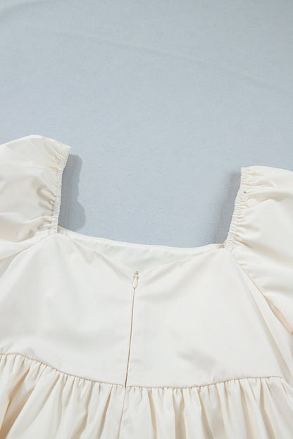 Greta Puff Sleeve Babydoll Dress - Hello Beautiful BoutiqueMini DressesThreaded Pear