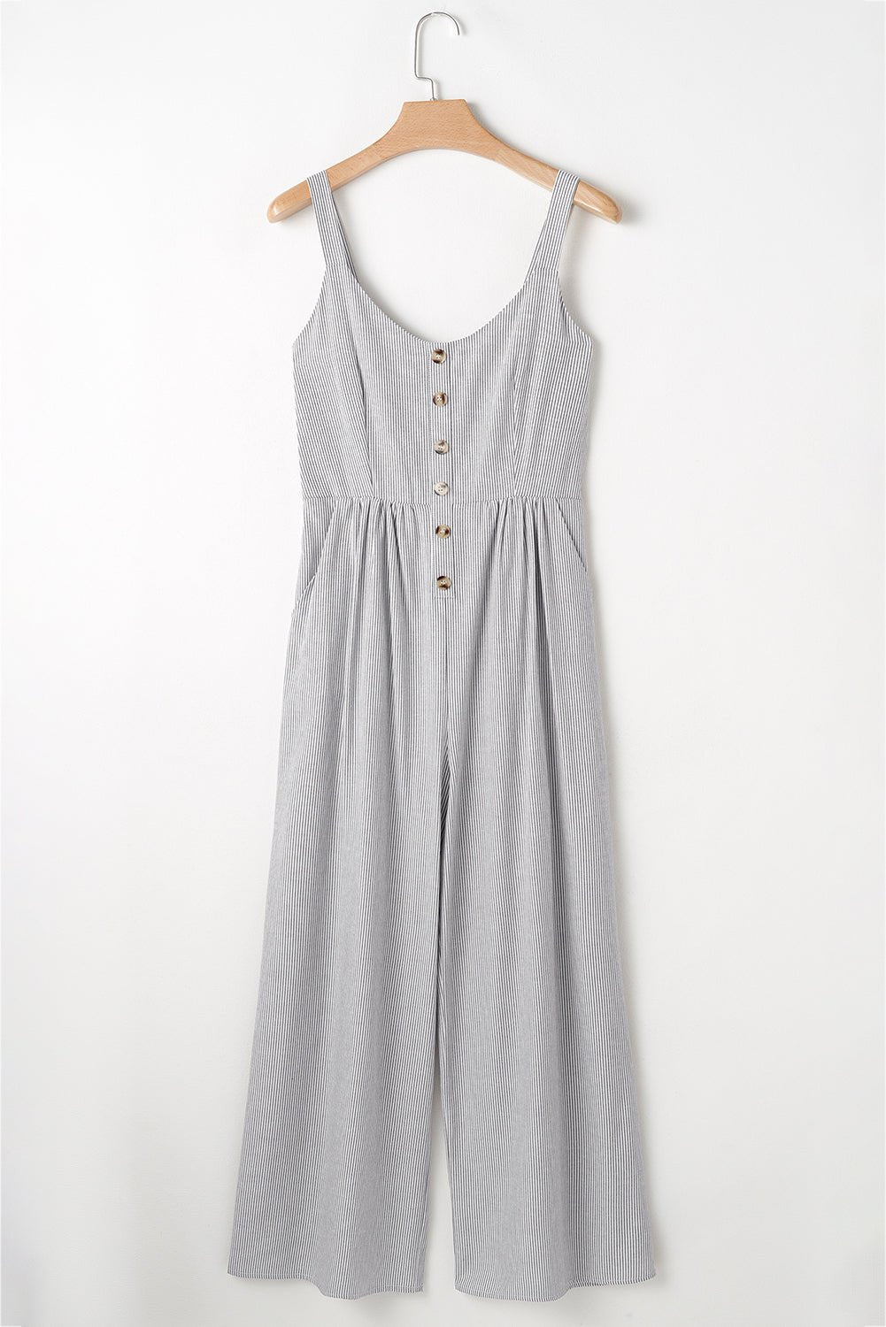 Greta Sleeveless Wide Leg Jumpsuit - Hello Beautiful BoutiqueJumpsuits & RompersThreaded Pear