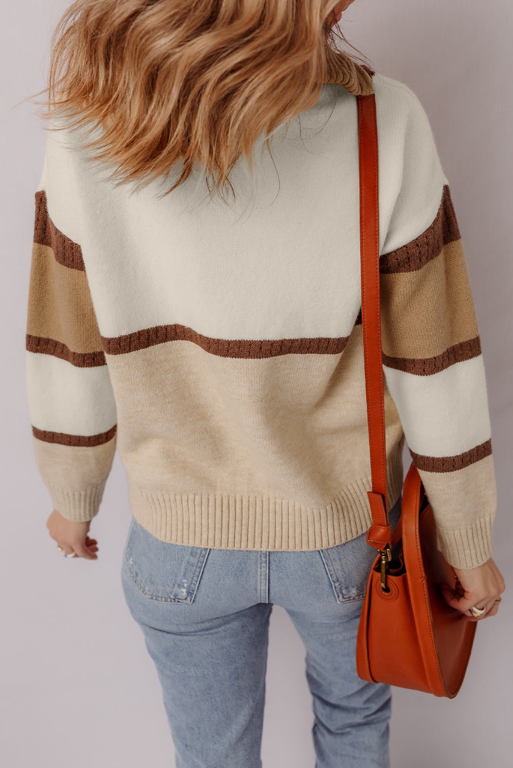 Guinevere Zipped Collared Pullover Sweater - Hello Beautiful BoutiqueSweatersThreaded Pear