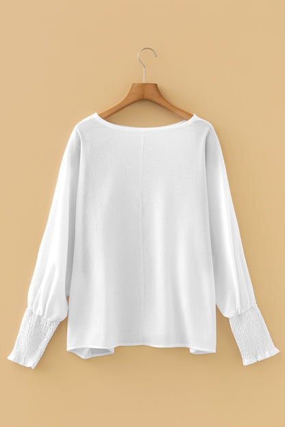 Gwen Sleeve Dolman Blouse Long Sleeve Top - Hello Beautiful BoutiqueBlouses & ShirtsThreaded Pear