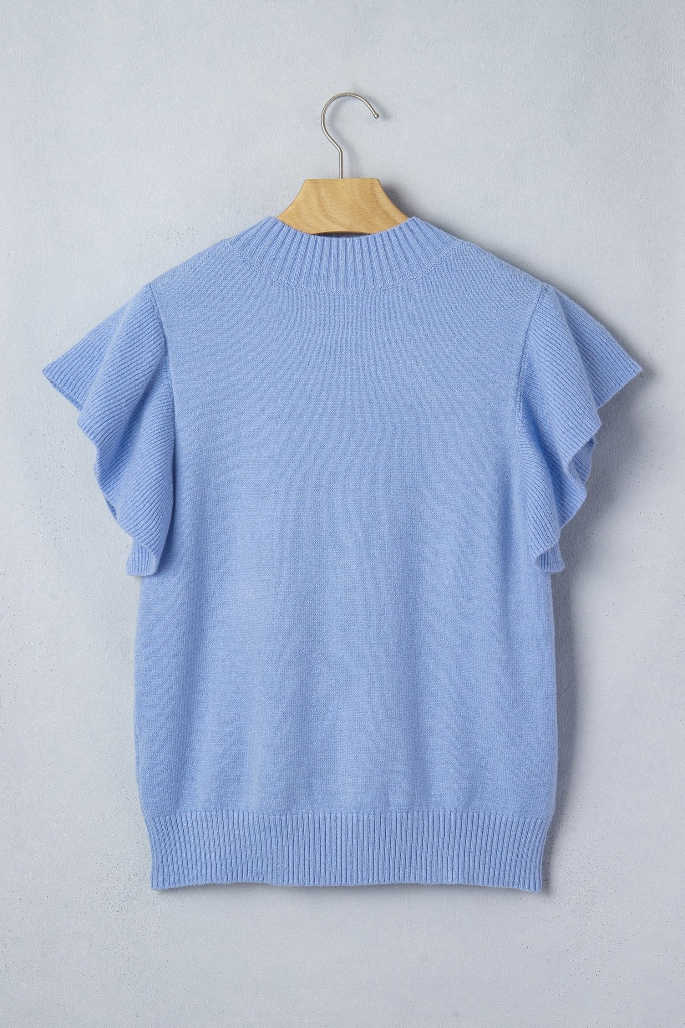 Hadassah Ruffle Short Sleeve Sweater - Hello Beautiful BoutiqueShort Sleeve SweatersThreaded Pear