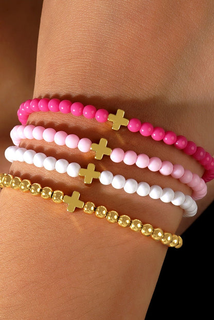 Haisley Layered Elastic Bracelet Set - Hello Beautiful BoutiqueJewelryThreaded Pear