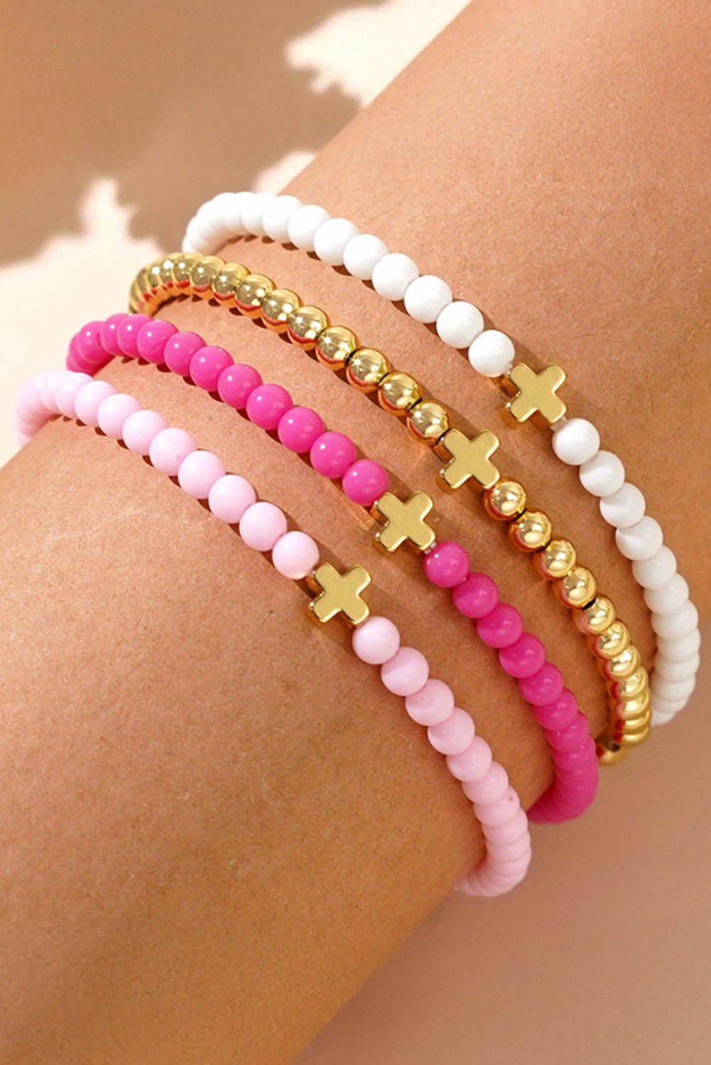 Haisley Layered Elastic Bracelet Set - Hello Beautiful BoutiqueJewelryThreaded Pear