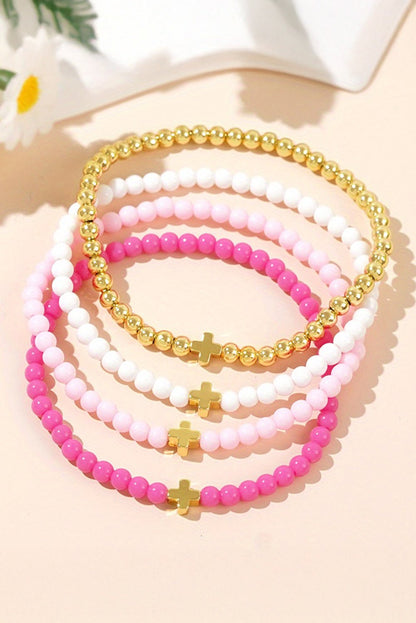 Haisley Layered Elastic Bracelet Set - Hello Beautiful BoutiqueJewelryThreaded Pear