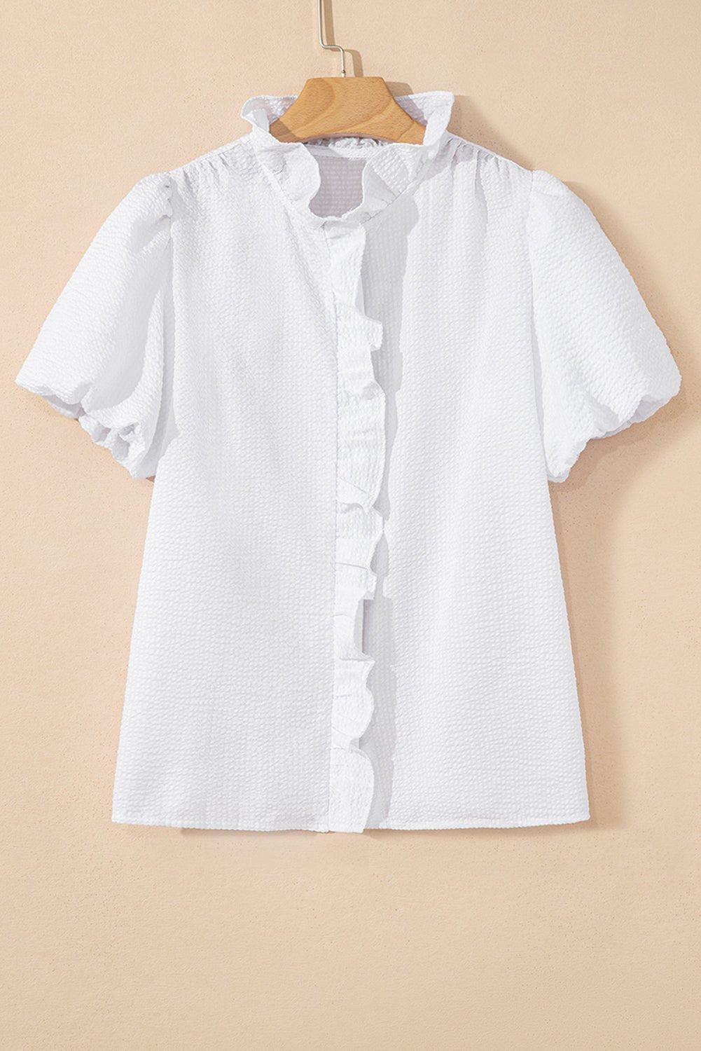 Hallie Short Bubble Sleeve Shirt - Hello Beautiful BoutiqueBlouses & ShirtsThreaded Pear