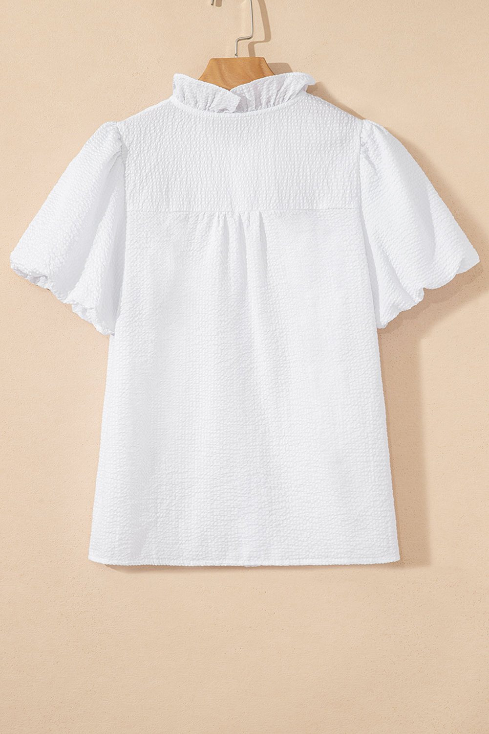 Hallie Short Bubble Sleeve Shirt - Hello Beautiful BoutiqueBlouses & ShirtsThreaded Pear
