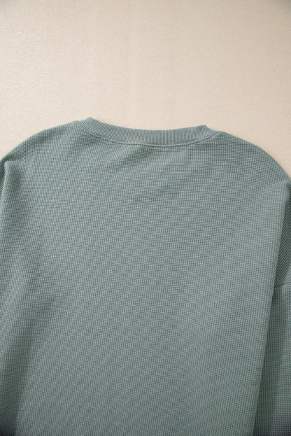 Halo Knit Drop Shoulder Top - Hello Beautiful BoutiqueLong Sleeve TopsThreaded Pear