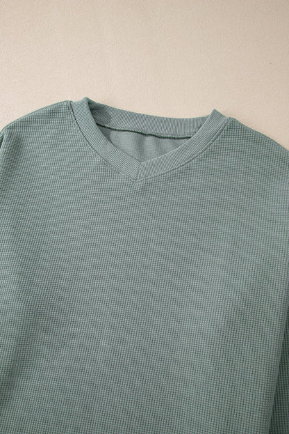 Halo Knit Drop Shoulder Top - Hello Beautiful BoutiqueLong Sleeve TopsThreaded Pear
