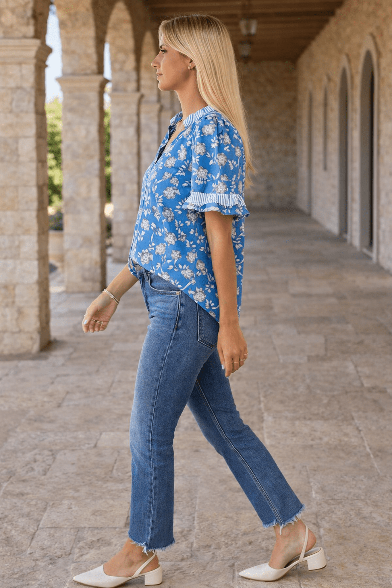 Hana Detail Short Sleeve Blouse - Hello Beautiful BoutiqueBlouses & ShirtsThreaded Pear