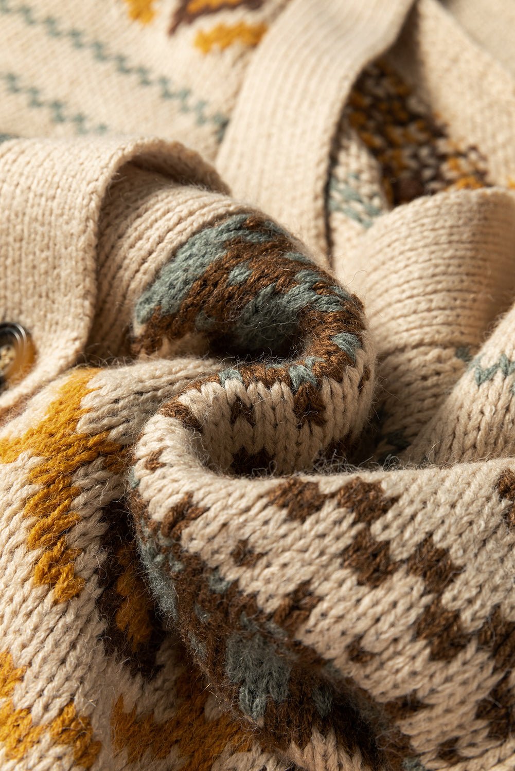 Hana Pattern Knitted Cardigan Sweater - Hello Beautiful BoutiqueCardigansThreaded Pear