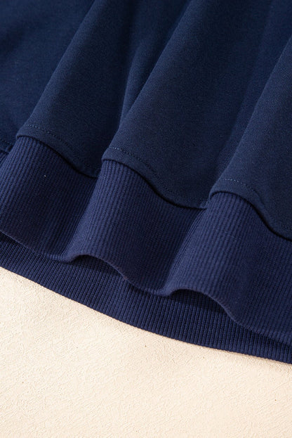 Hana Striped Detail Crewneck Pullover - Hello Beautiful BoutiquePant SetsThreaded Pear