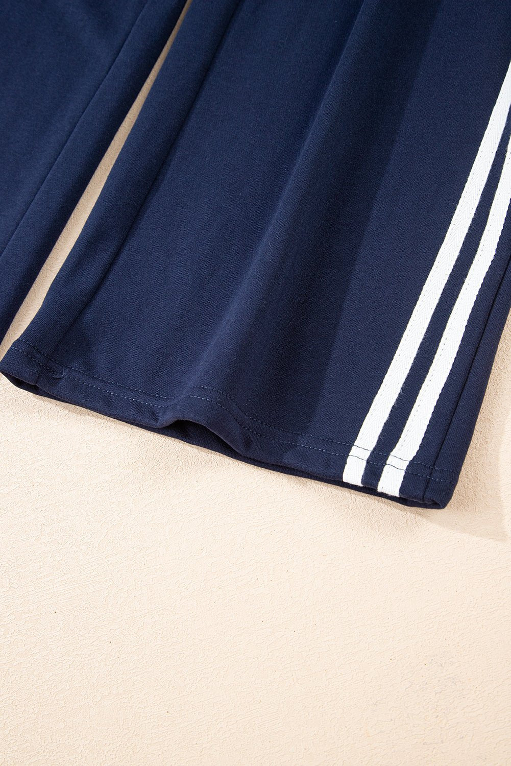 Hana Striped Detail Crewneck Pullover - Hello Beautiful BoutiquePant SetsThreaded Pear