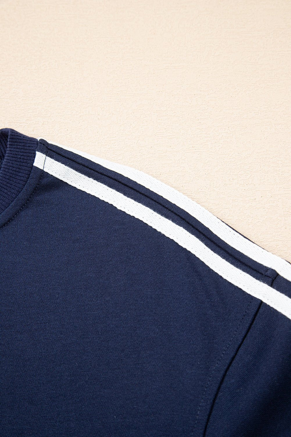 Hana Striped Detail Crewneck Pullover - Hello Beautiful BoutiquePant SetsThreaded Pear
