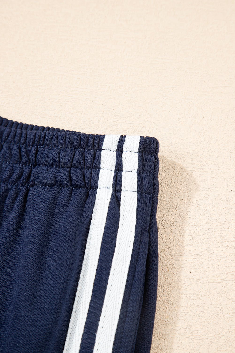 Hana Striped Detail Crewneck Pullover - Hello Beautiful BoutiquePant SetsThreaded Pear