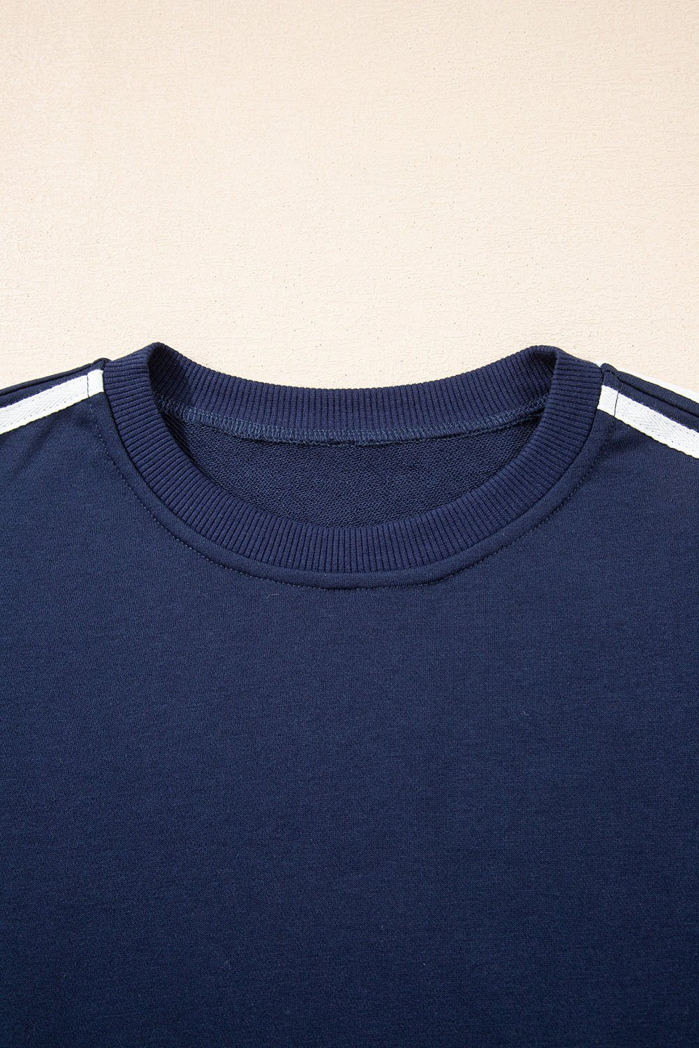 Hana Striped Detail Crewneck Pullover - Hello Beautiful BoutiquePant SetsThreaded Pear