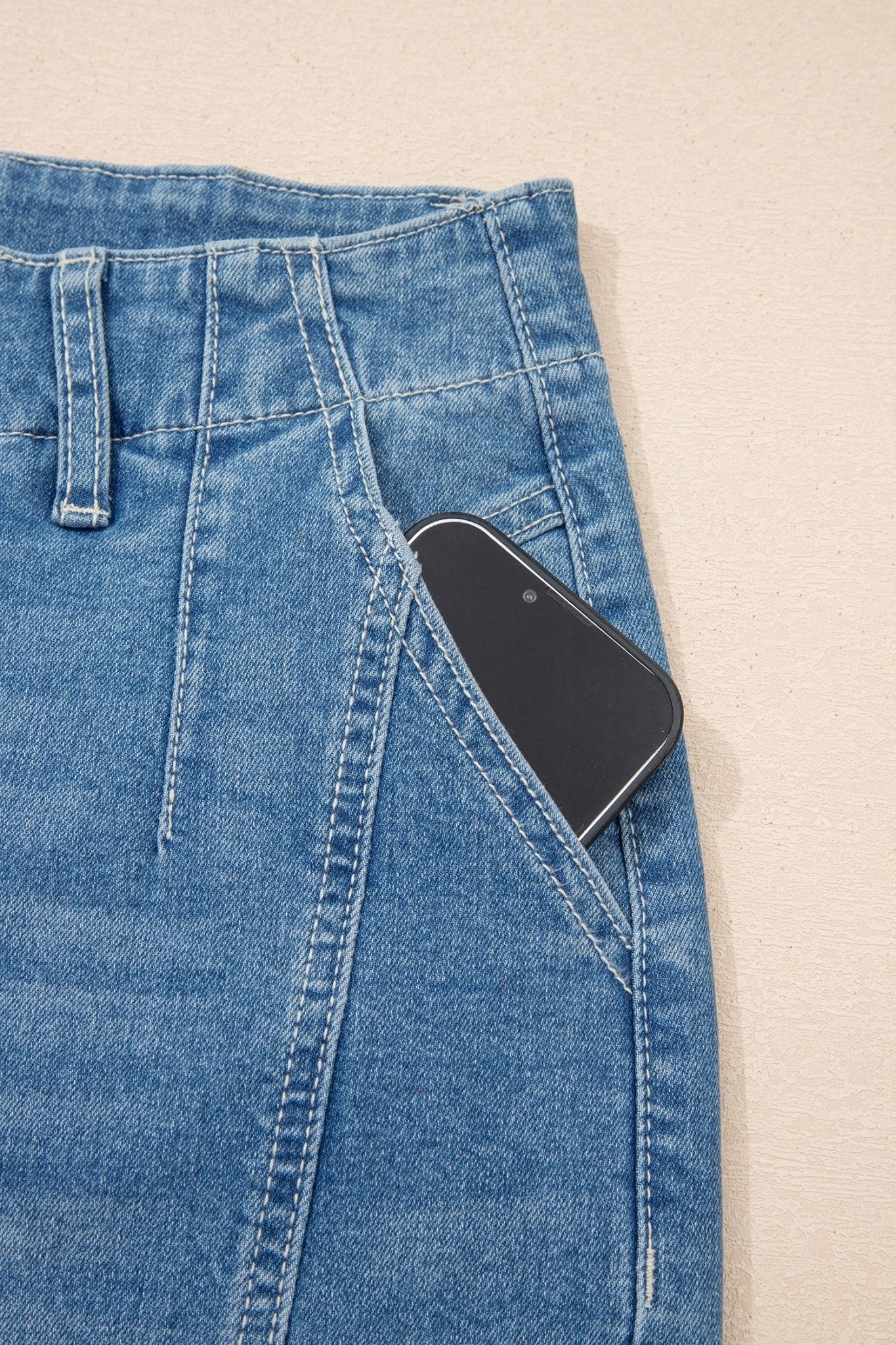 Hana Wash Cuffed Barrel Jeans - Hello Beautiful BoutiqueJeansThreaded Pear