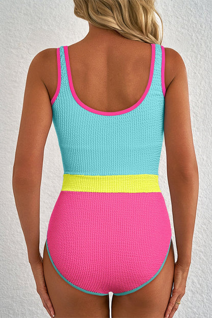 Hanna Patchwork One Piece Swimsuit - Hello Beautiful BoutiqueOne Piece SwimsuitThreaded Pear
