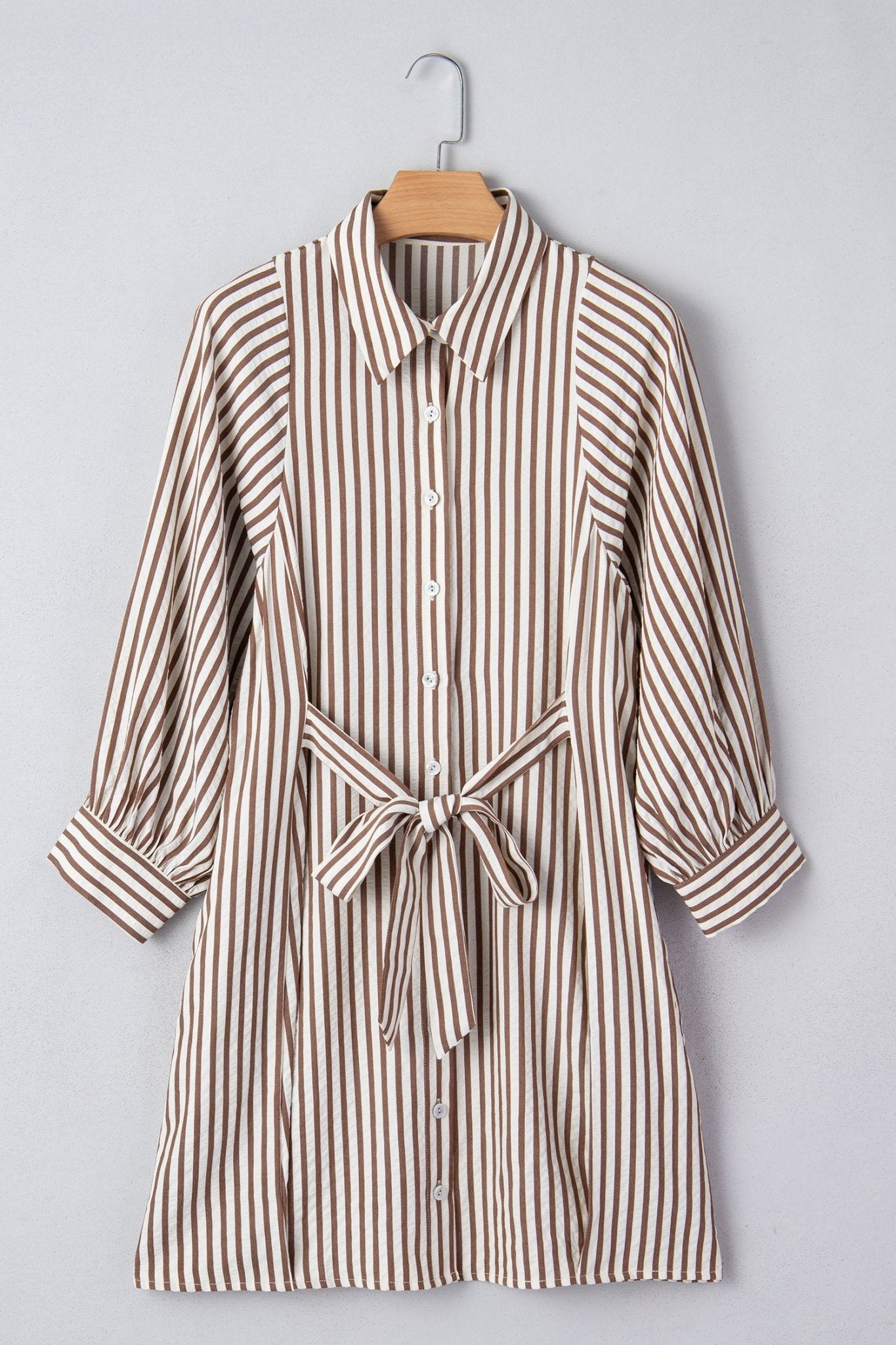 Hanna Sleeve Down Mini Shirt - Hello Beautiful BoutiqueMini DressesThreaded Pear