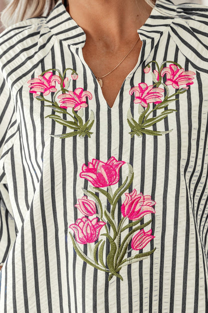 Harmoni Detail Short Sleeve Blouse - Hello Beautiful BoutiqueBlouses & ShirtsThreaded Pear