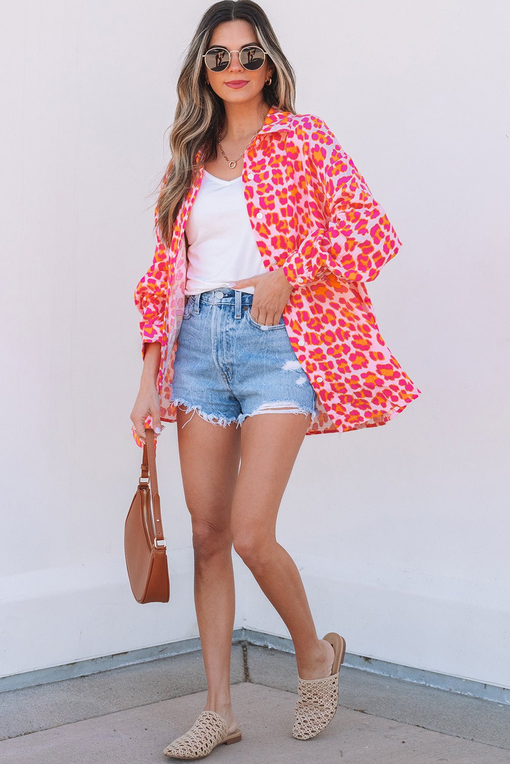 Harmoni Printed Up Loose Shirt - Hello Beautiful Boutique15% OFFThreaded Pear