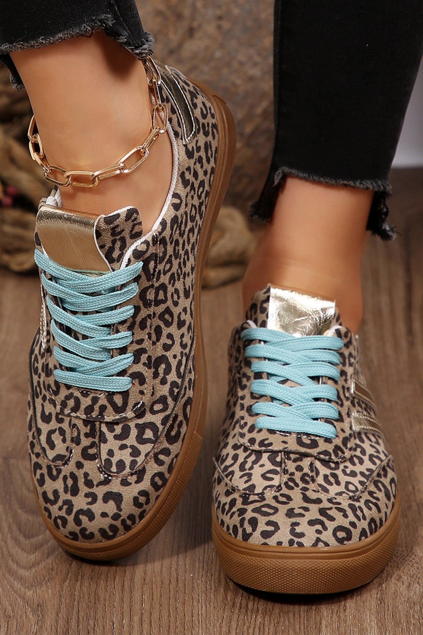 Harmony Detail Lace Up Sneakers - Hello Beautiful BoutiqueWomens ShoesThreaded Pear